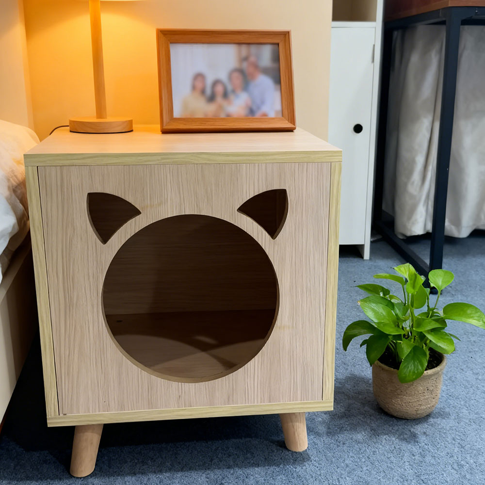 Bedside table pet cabinet